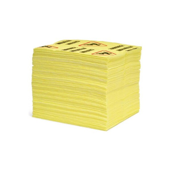 Spilltech Sorbent Pad, Universal, 15 in x 19 in, Yellow YPZ200S-BX - main